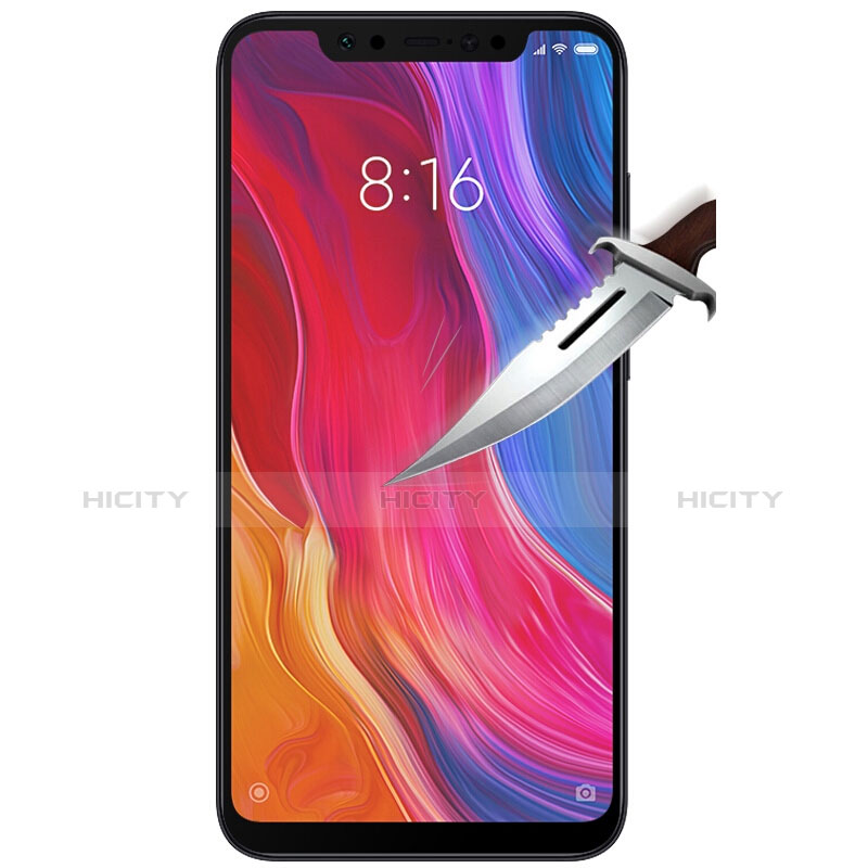 Xiaomi Mi 8用強化ガラス フル液晶保護フィルム F06 Xiaomi ブラック