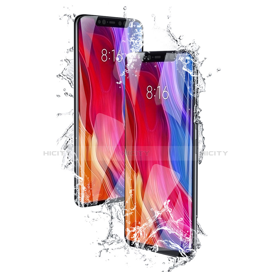 Xiaomi Mi 8用強化ガラス フル液晶保護フィルム F17 Xiaomi ブラック