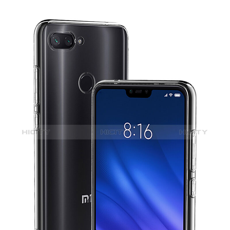 Xiaomi Mi 8 Lite用極薄ソフトケース シリコンケース 耐衝撃 全面保護 クリア透明 T06 Xiaomi クリア