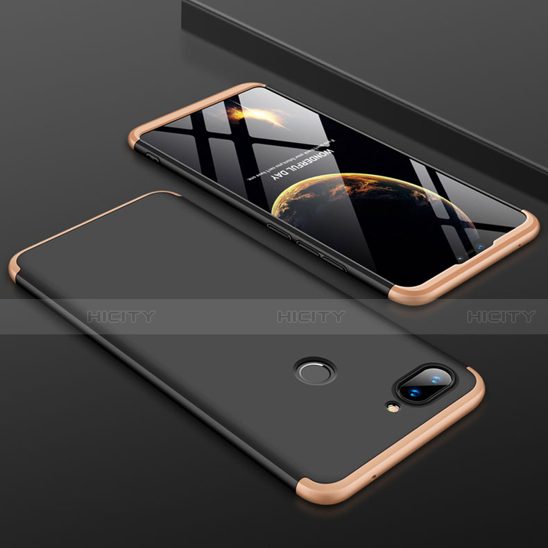 Xiaomi Mi 8 Lite用ハードケース プラスチック 質感もマット 前面と背面 360度 フルカバー Xiaomi ゴールド・ブラック