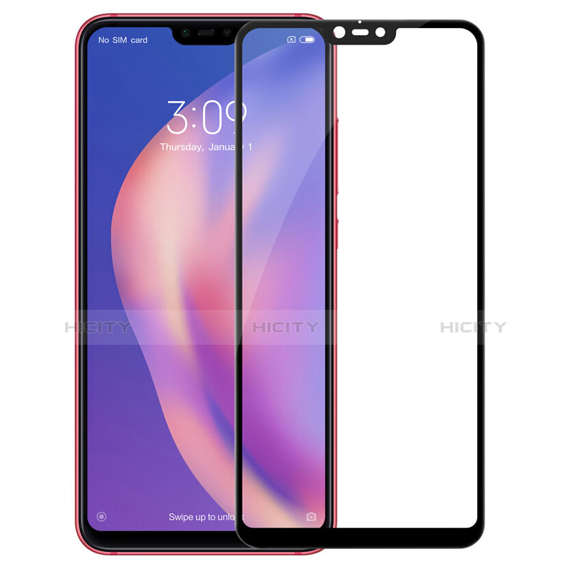 Xiaomi Mi 8 Lite用強化ガラス フル液晶保護フィルム F02 Xiaomi ブラック