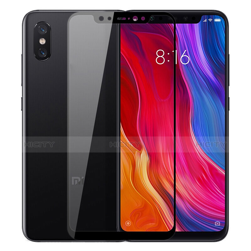 Xiaomi Mi 8 Pro Global Version用強化ガラス フル液晶保護フィルム Xiaomi ブラック