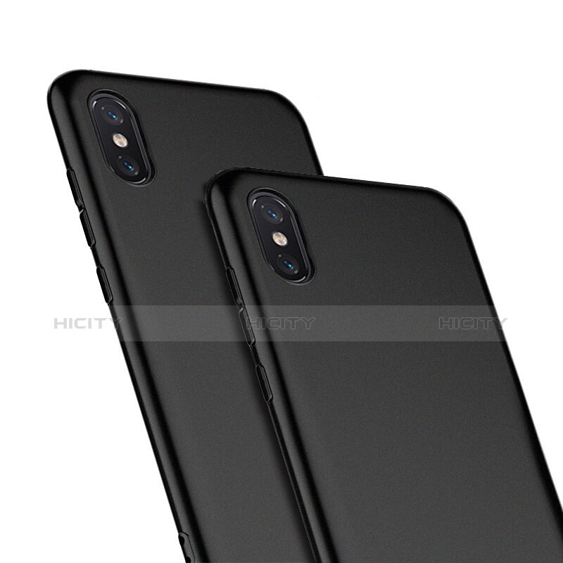 Xiaomi Mi 8 Screen Fingerprint Edition用極薄ソフトケース シリコンケース 耐衝撃 全面保護 Xiaomi ブラック