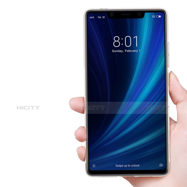 Xiaomi Mi 8 SE用極薄ソフトケース シリコンケース 耐衝撃 全面保護 クリア透明 T03 Xiaomi クリア