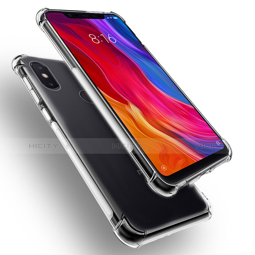 Xiaomi Mi 8 SE用極薄ソフトケース シリコンケース 耐衝撃 全面保護 クリア透明 T04 Xiaomi クリア