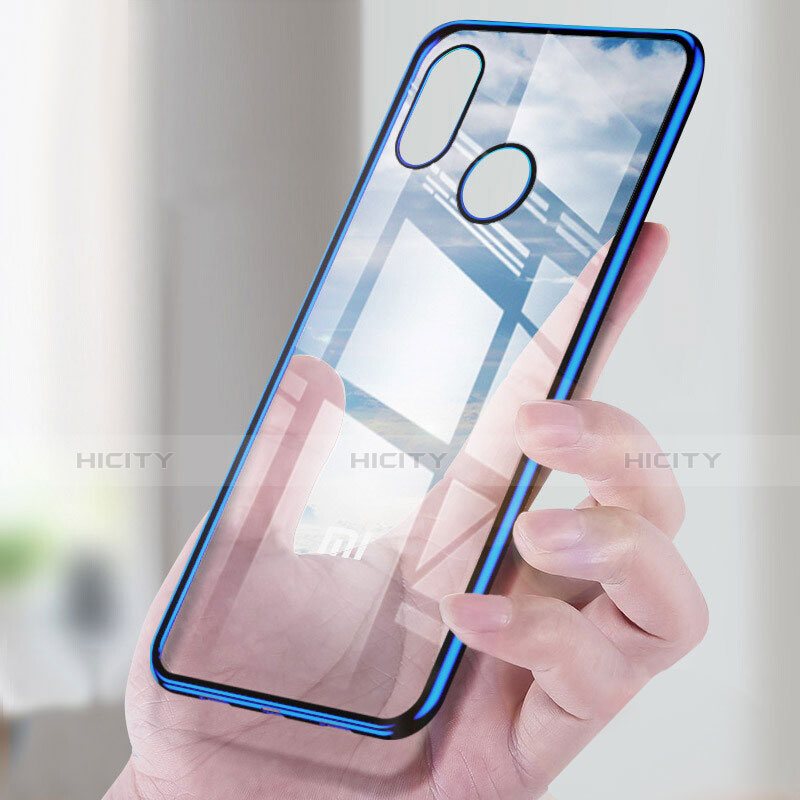 Xiaomi Mi 8 SE用極薄ソフトケース シリコンケース 耐衝撃 全面保護 クリア透明 T08 Xiaomi ネイビー