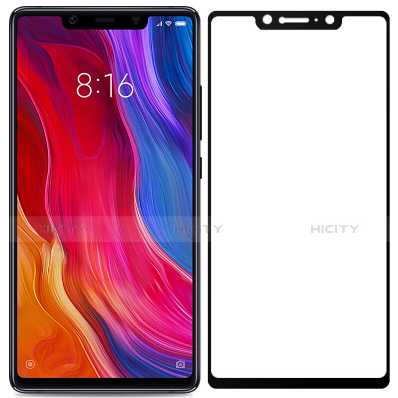 Xiaomi Mi 8 SE用強化ガラス フル液晶保護フィルム F02 Xiaomi ブラック