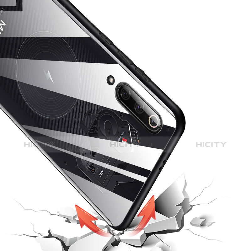 Xiaomi Mi 9用シリコンケース ソフトタッチラバー 鏡面 Xiaomi ブラック