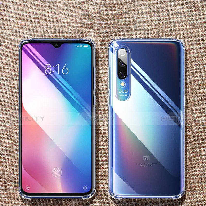 Xiaomi Mi 9用極薄ソフトケース シリコンケース 耐衝撃 全面保護 クリア透明 T06 Xiaomi クリア