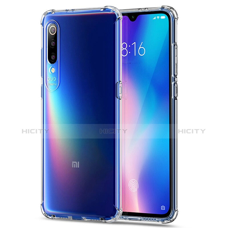 Xiaomi Mi 9用極薄ソフトケース シリコンケース 耐衝撃 全面保護 クリア透明 T07 Xiaomi クリア