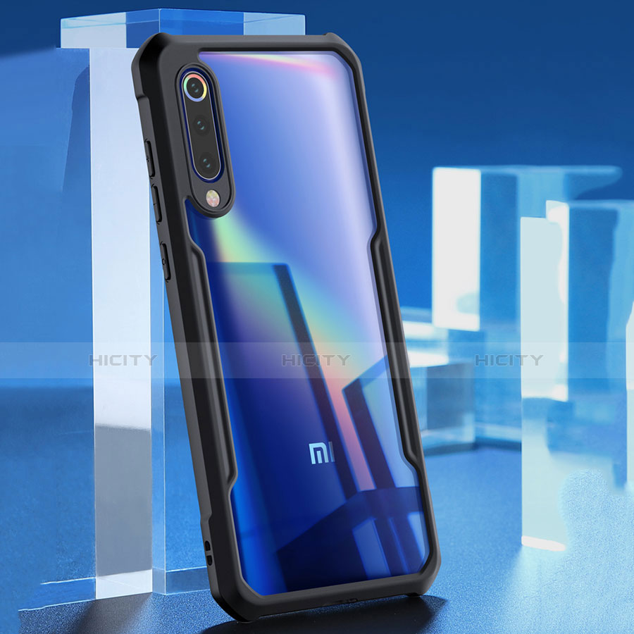 Xiaomi Mi 9用ハイブリットバンパーケース クリア透明 プラスチック 鏡面 カバー M02 Xiaomi 