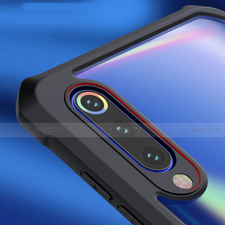 Xiaomi Mi 9用360度 フルカバーハイブリットバンパーケース クリア透明 プラスチック 鏡面 アンド指輪 マグネット式 Xiaomi 