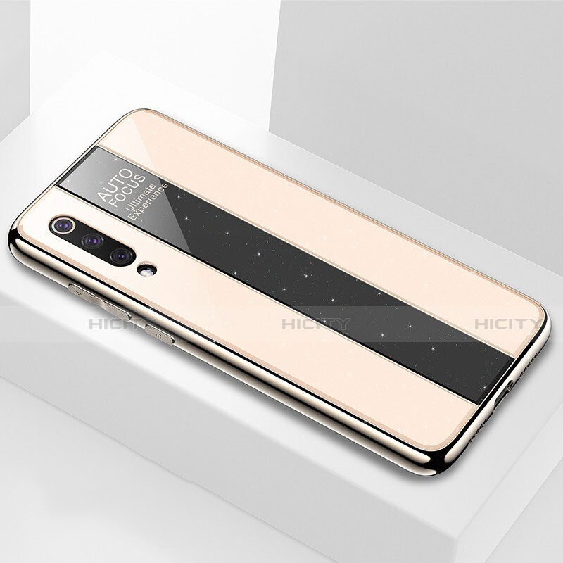 Xiaomi Mi 9 Lite用ハイブリットバンパーケース プラスチック 鏡面 カバー M02 Xiaomi ゴールド