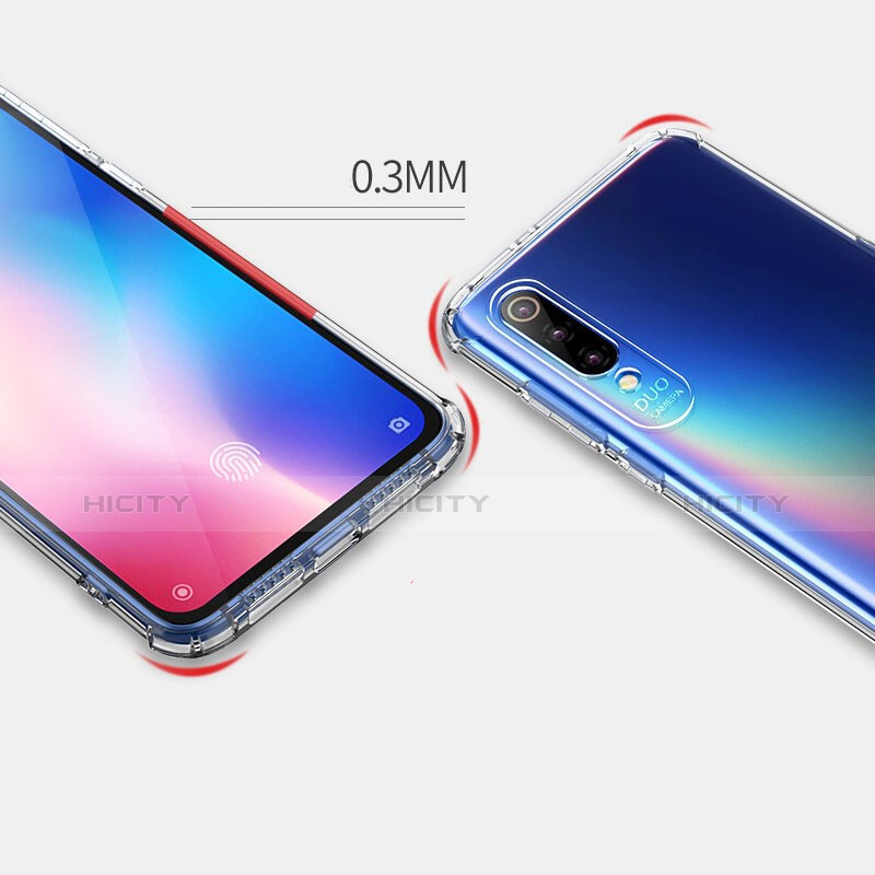 Xiaomi Mi 9 Pro 5G用極薄ソフトケース シリコンケース 耐衝撃 全面保護 クリア透明 T07 Xiaomi クリア