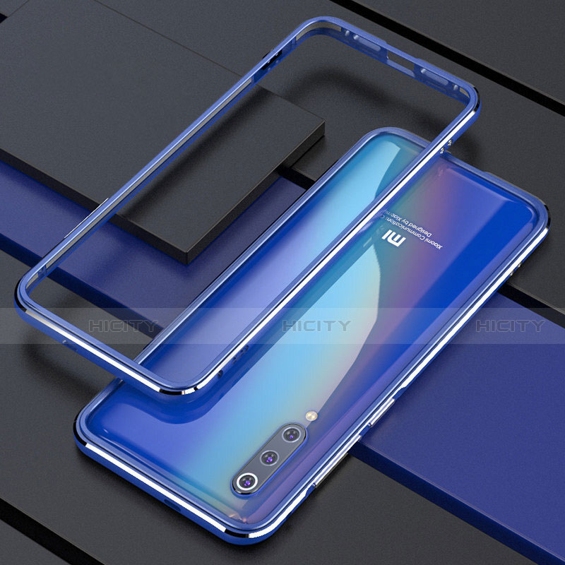 Xiaomi Mi 9 Pro 5G用ケース 高級感 手触り良い アルミメタル 製の金属製 バンパー カバー Xiaomi ネイビー