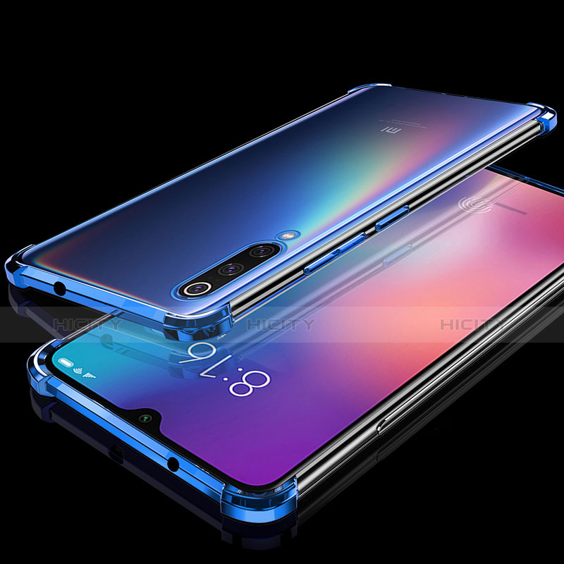 Xiaomi Mi 9 Pro用極薄ソフトケース シリコンケース 耐衝撃 全面保護 クリア透明 H04 Xiaomi ネイビー