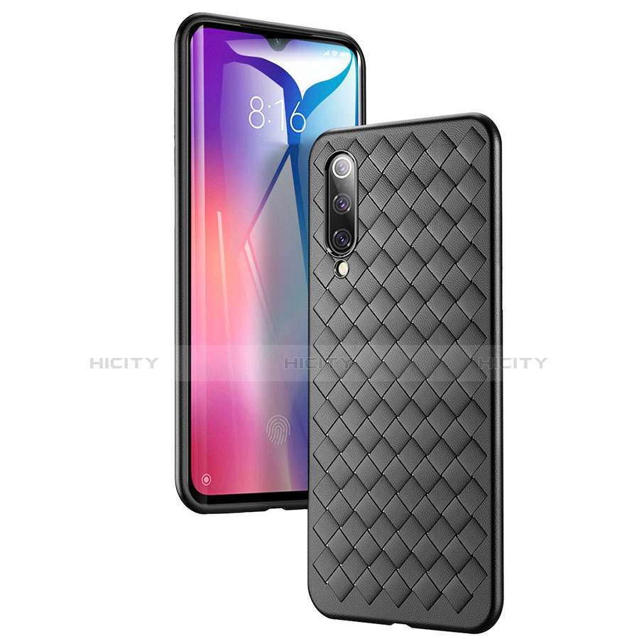 Xiaomi Mi 9 Pro用シリコンケース ソフトタッチラバー レザー柄 Xiaomi 