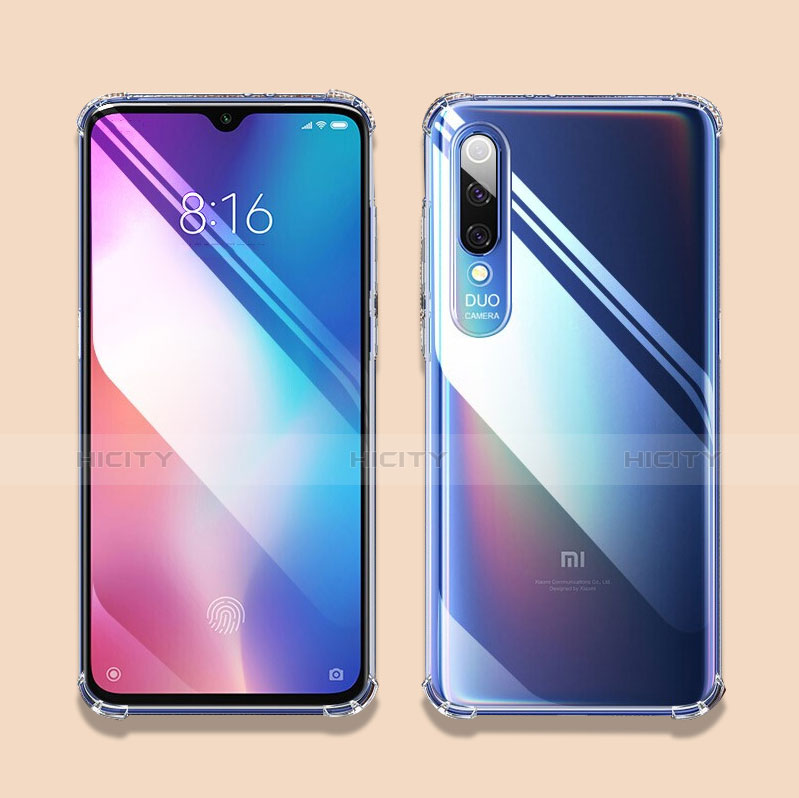 Xiaomi Mi 9 SE用極薄ソフトケース シリコンケース 耐衝撃 全面保護 クリア透明 T07 Xiaomi クリア