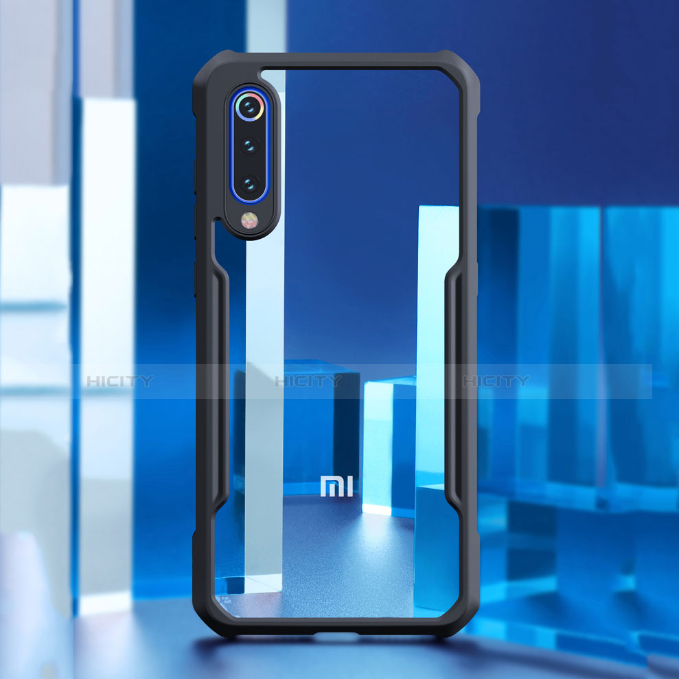 Xiaomi Mi 9 SE用ハイブリットバンパーケース クリア透明 プラスチック 鏡面 カバー M02 Xiaomi 