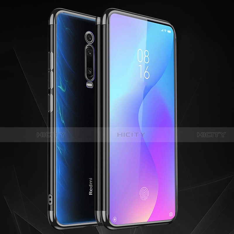 Xiaomi Mi 9T用極薄ソフトケース シリコンケース 耐衝撃 全面保護 クリア透明 S02 Xiaomi ブラック