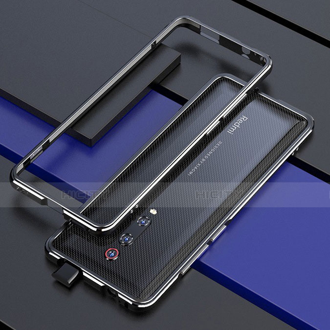 Xiaomi Mi 9T用ケース 高級感 手触り良い アルミメタル 製の金属製 バンパー カバー Xiaomi ブラック