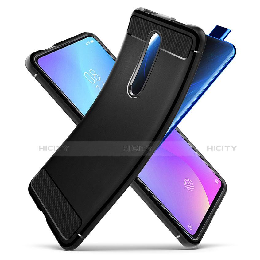 Xiaomi Mi 9T Pro用シリコンケース ソフトタッチラバー ツイル Xiaomi ブラック