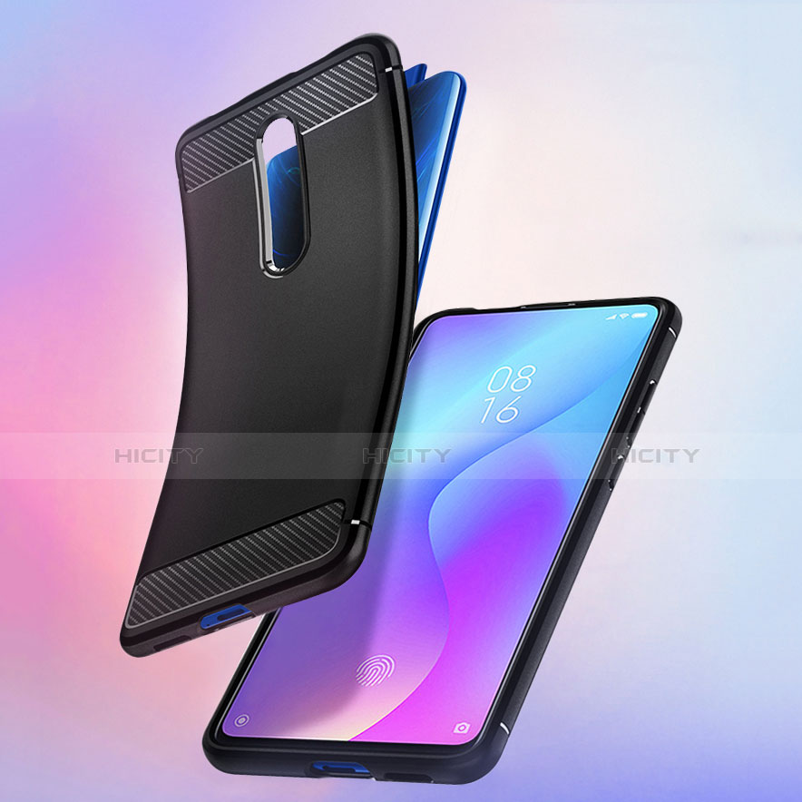 Xiaomi Mi 9T Pro用シリコンケース ソフトタッチラバー ツイル Xiaomi ブラック