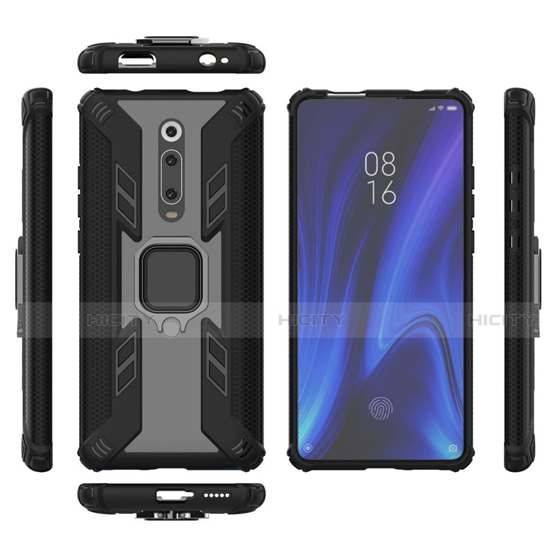 Xiaomi Mi 9T Pro用ハイブリットバンパーケース プラスチック アンド指輪 マグネット式 R03 Xiaomi 