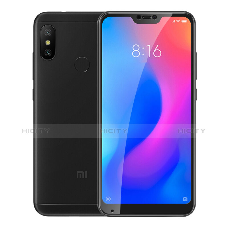 Xiaomi Mi A2 Lite用強化ガラス フル液晶保護フィルム F02 Xiaomi ブラック