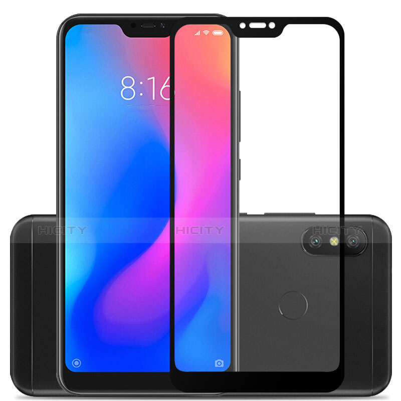 Xiaomi Mi A2 Lite用強化ガラス フル液晶保護フィルム F03 Xiaomi ブラック