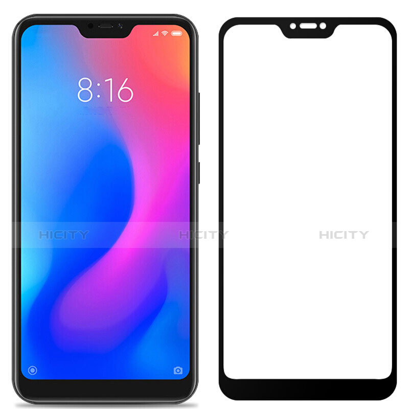 Xiaomi Mi A2 Lite用強化ガラス フル液晶保護フィルム F03 Xiaomi ブラック