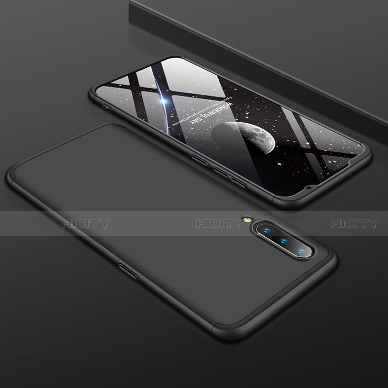 Xiaomi Mi A3 Lite用ハードケース プラスチック 質感もマット 前面と背面 360度 フルカバー M01 Xiaomi ブラック