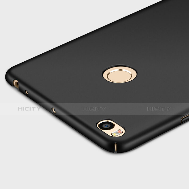 Xiaomi Mi Max 2用ハードケース プラスチック 質感もマット アンド指輪 Xiaomi ブラック