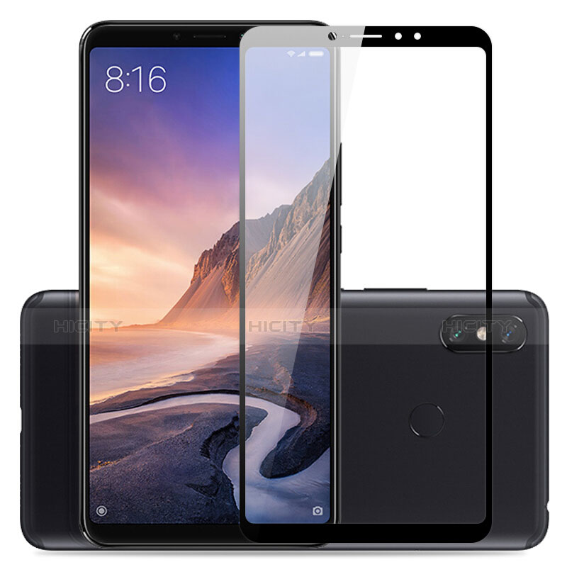 Xiaomi Mi Max 3用強化ガラス フル液晶保護フィルム Xiaomi ブラック