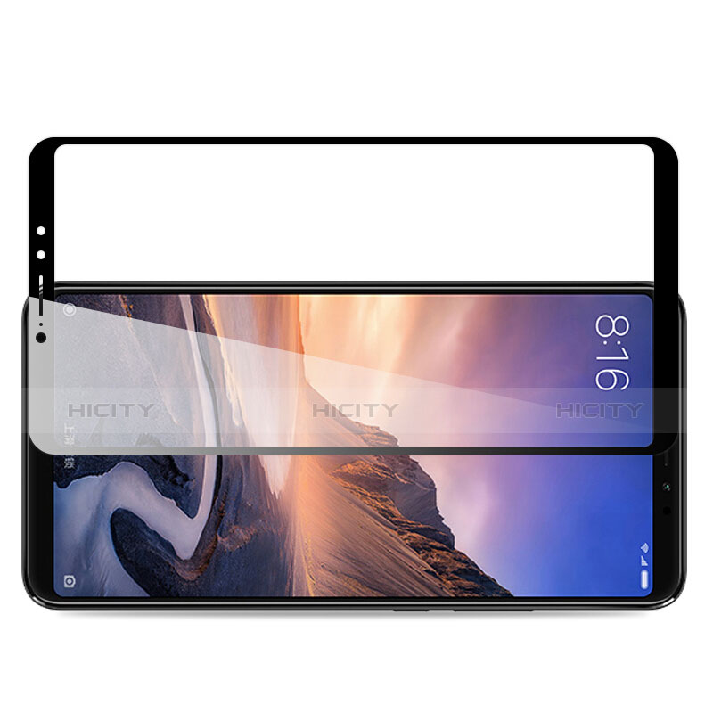 Xiaomi Mi Max 3用強化ガラス フル液晶保護フィルム Xiaomi ブラック