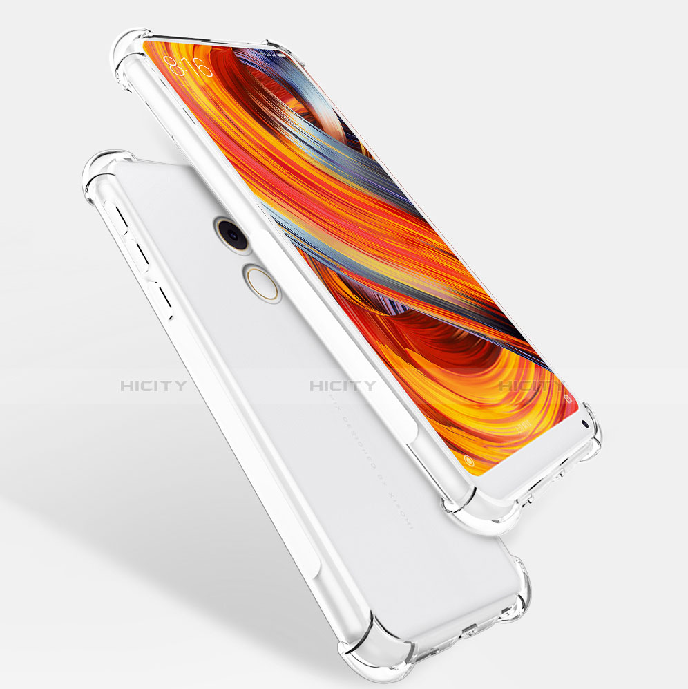 Xiaomi Mi Mix 2用極薄ソフトケース シリコンケース 耐衝撃 全面保護 クリア透明 T02 Xiaomi クリア