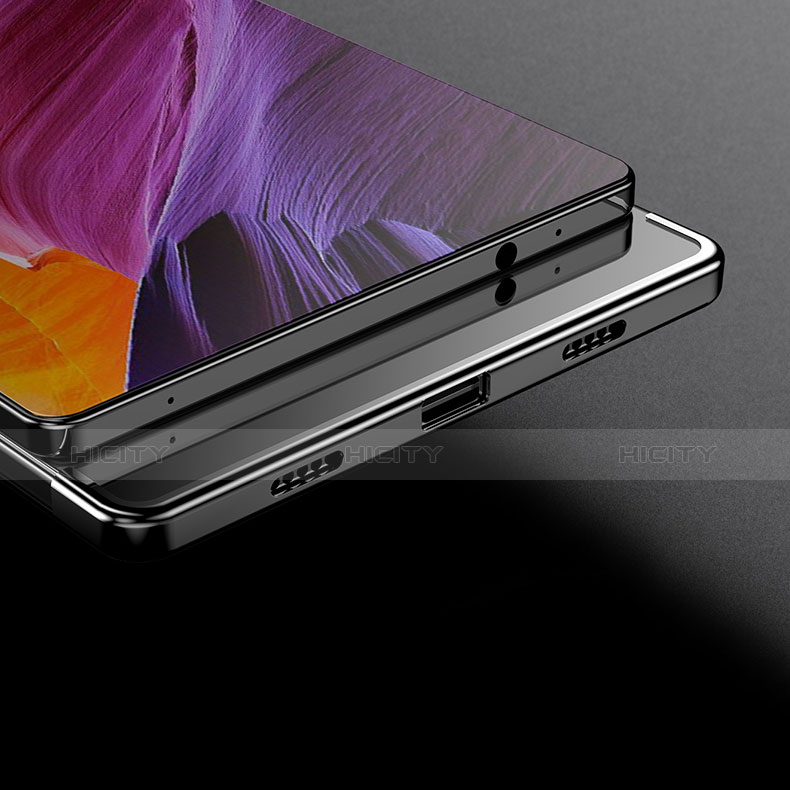 Xiaomi Mi Mix 2用極薄ソフトケース シリコンケース 耐衝撃 全面保護 クリア透明 T07 Xiaomi ブラック