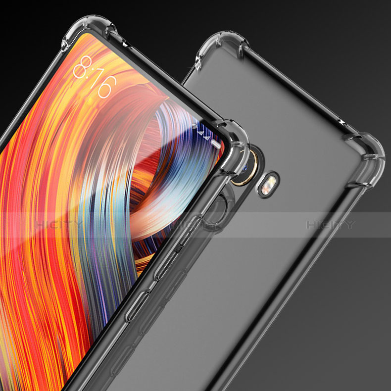 Xiaomi Mi Mix 2用極薄ソフトケース シリコンケース 耐衝撃 全面保護 クリア透明 T09 Xiaomi クリア