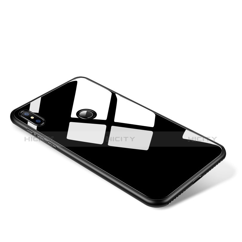 Xiaomi Mi Mix 2S用ハイブリットバンパーケース プラスチック 鏡面 カバー Xiaomi ブラック