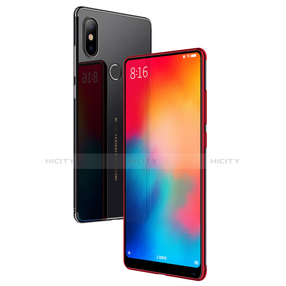 Xiaomi Mi Mix 2S用極薄ソフトケース シリコンケース 耐衝撃 全面保護 クリア透明 H03 Xiaomi 