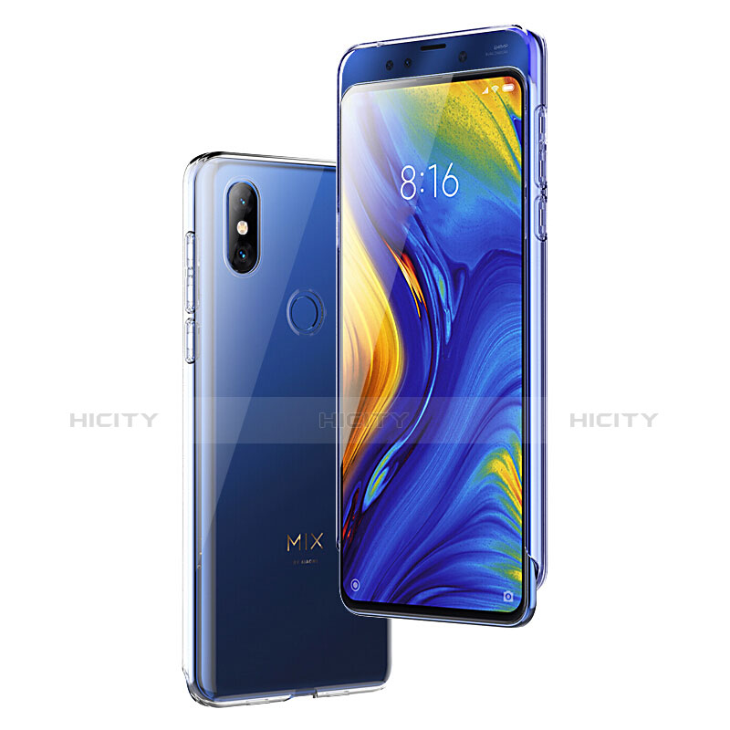 Xiaomi Mi Mix 3用極薄ソフトケース シリコンケース 耐衝撃 全面保護 クリア透明 T03 Xiaomi クリア