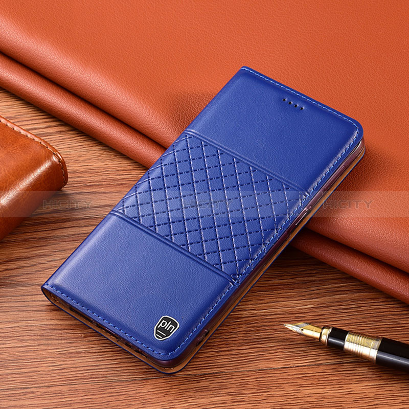 Xiaomi Mi Note 10 Lite用手帳型 レザーケース スタンド カバー H11P Xiaomi ネイビー