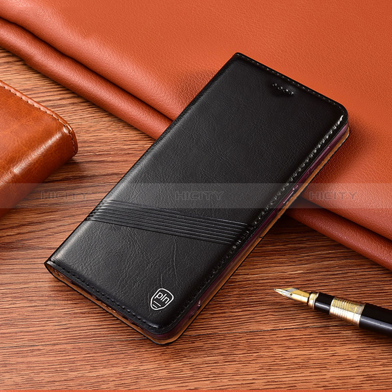 Xiaomi Mi Note 10 Lite用手帳型 レザーケース スタンド カバー H09P Xiaomi ブラック