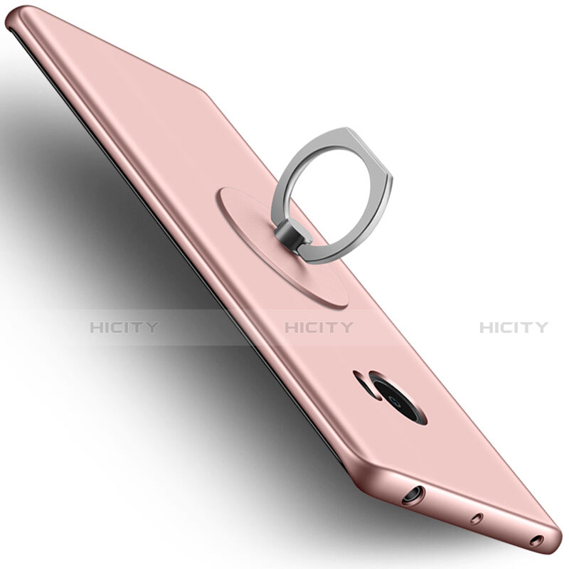 Xiaomi Mi Note 2 Special Edition用ハードケース プラスチック 質感もマット アンド指輪 Xiaomi ローズゴールド