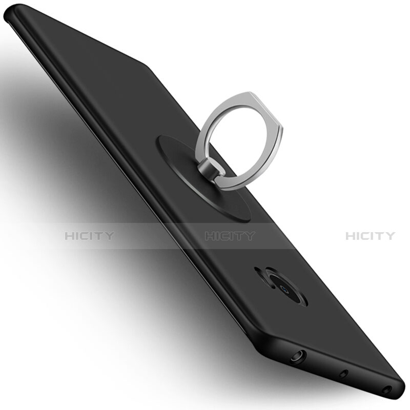 Xiaomi Mi Note 2 Special Edition用ハードケース プラスチック 質感もマット アンド指輪 Xiaomi ブラック