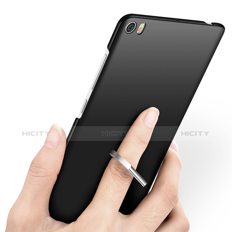 Xiaomi Mi Note用ハードケース プラスチック 質感もマット アンド指輪 Xiaomi ブラック
