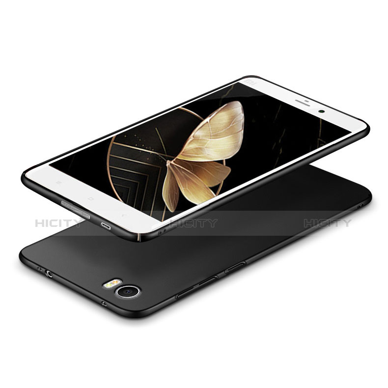 Xiaomi Mi Note用ハードケース プラスチック 質感もマット アンド指輪 R01 Xiaomi ブラック