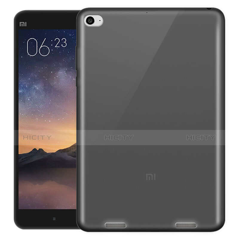Xiaomi Mi Pad 2用極薄ソフトケース シリコンケース 耐衝撃 全面保護 クリア透明 Xiaomi グレー