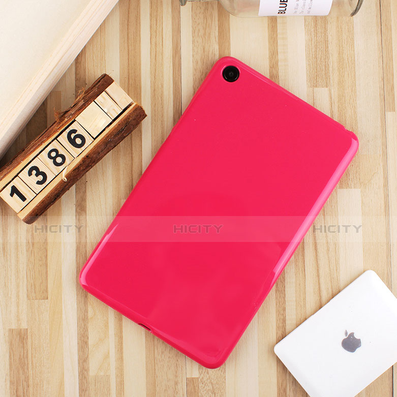 Xiaomi Mi Pad 4用極薄ソフトケース シリコンケース 耐衝撃 全面保護 S01 Xiaomi ローズレッド