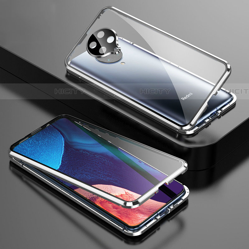 Xiaomi Poco F2 Pro用ケース 高級感 手触り良い アルミメタル 製の金属製 360度 フルカバーバンパー 鏡面 カバー T01 Xiaomi 